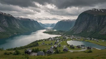 Et malerisk landskap i Norge