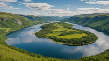 Et naturskjønt bilde av Dalekvam, som viser stedets rolige atmosfære og naturskjønnhet.