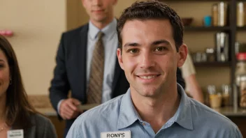 En person med en navnelapp som sier Ronnys, med et vennlig og tilgjengelig uttrykk.