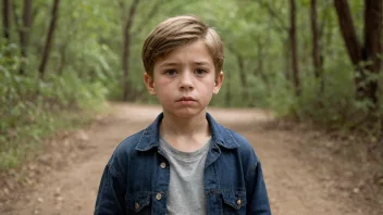 En ung gutt med et modig uttrykk, som symboliserer navnet Conrad.