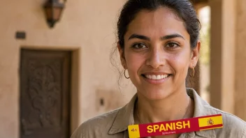 En person med en navnelapp som leser 'Juans', smiler og står i en folkemengde fra ulike kulturelle bakgrunner.