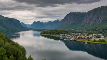 Et malerisk landskap i Norge.