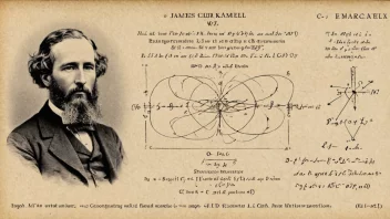 Et bilde av James Clerk Maxwell og ligningene for elektromagnetiske felt og interaksjoner