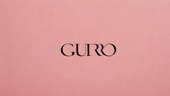 Et enkelt bilde med navnet Guro skrevet i fet skrift på en rosa bakgrunn.