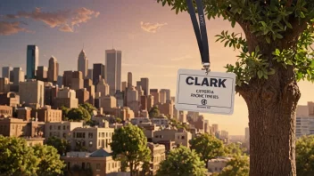 Et bilde av en person med navnet Clark, som representerer den vanlige bruken av navnet som personnavn og etternavn.