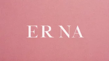 Et enkelt bilde med navnet Erna i fet skrift på rosa bakgrunn