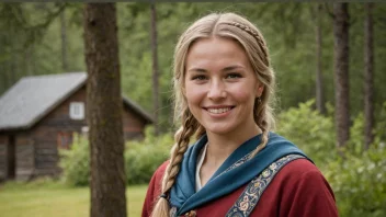 En kvinne med et vennlig ansikt og et bestemt blikk, som symboliserer kvalitetene forbundet med navnet Unni