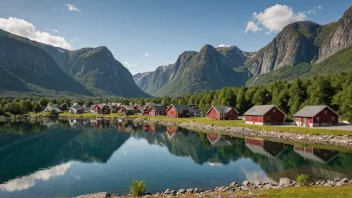 Et pittoreskt norsk landskap