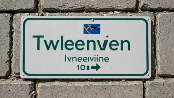 En gatestolpe med navnet Tvetenveien i Norge