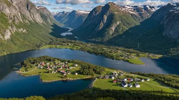 Et malerisk landskap av Gjemnes kommune.