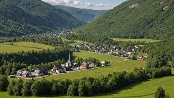 Et malerisk landskap i Norge.