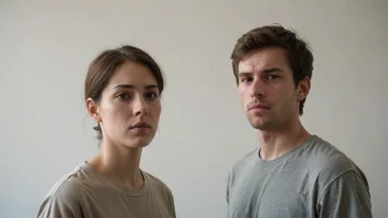 Et bilde av en person som står bak en annen person, og viser en underordning eller følging.