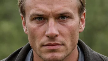 Et portrett av en norsk mann med en bestemt uttrykk.