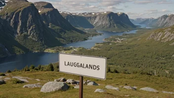 Et fredelig norsk landskap med en hint av navnet Laugalands