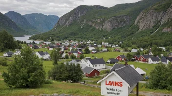 En malerisk by i Norge med en sterk følelse av fellesskap og kultur.
