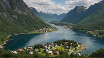 Et malerisk landskap i Norge.