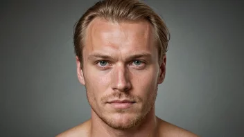 Et portrett av en norsk mann med et bestemt uttrykk, som representerer navnet Gunnar.