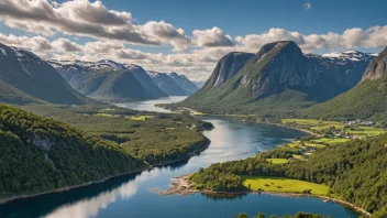 Et malerisk landskap av Mykingstølen i Norge