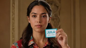 En kvinne med navnet Julia, omgitt av symboler på kultur og historie