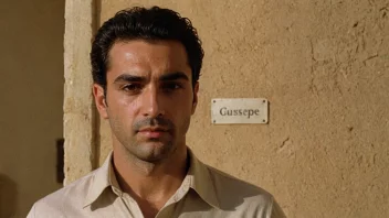 Et bilde av en mann med italienske trekk og en navnelapp med Giuseppe skrevet på