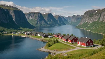 Et malerisk landskap i Norge.