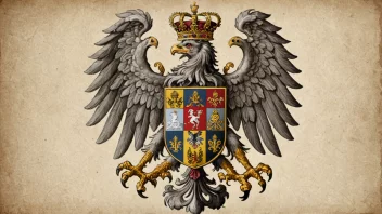 Habsburg-våpenskjoldet, et symbol på den mektige europeiske dynastiet.