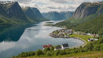 Et malerisk landskap i Norge