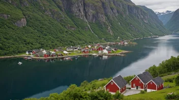 Et malerisk bilde av Hvam i Norge.