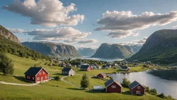 Et malerisk landskap i Norge.