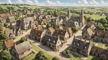 Et bilde av den fiktive byen Pinchcliffe.