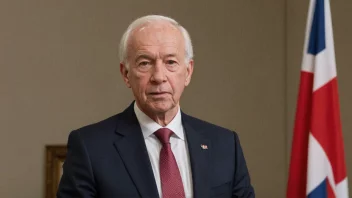 En person med etternavnet Davidsens, med et norsk flagg i bakgrunnen