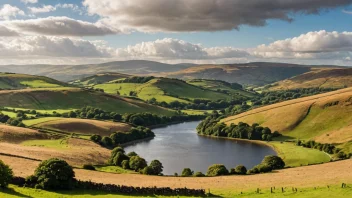 Et vakkert landskap av Cumbria, England.