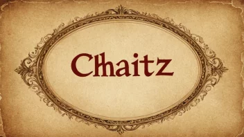 Et bilde som representerer ordet Chaitz