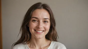 En kvinne med et vennlig ansikt og et varmt smil.