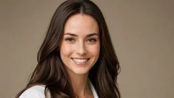 Et portrett av en kvinne med navnet Cynthia.