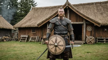 En vikingkriger med navnet Eigils, som symboliserer styrke og mot.