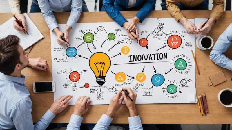 innovasjon, utvikling, ideer, implementering, evaluering