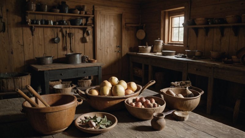 norsk språkutvikling, matlagingsterminologi, idiomatiske uttrykk, historisk matlaging, kulinarisk historie