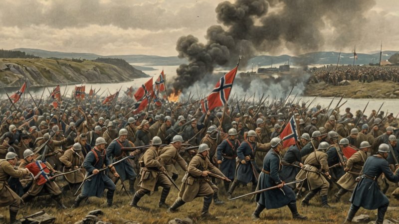 norsk historie, historiske begivenheter, kulturell identitet, Norge, Stiklestad, uavhengighet, andre verdenskrig