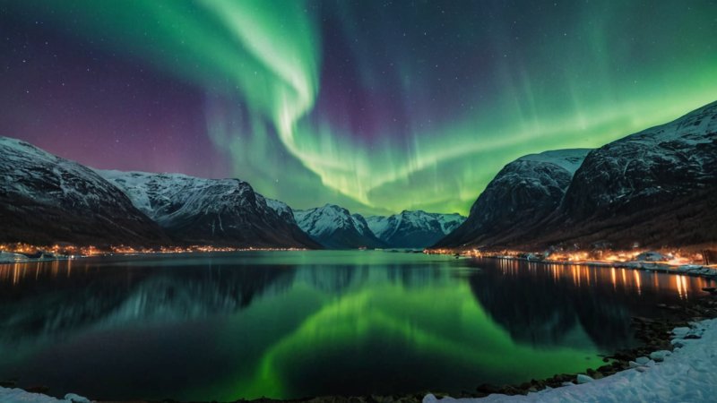 norske ord, naturfenomener, nordlys, fjell, vannfall, isbre, hav