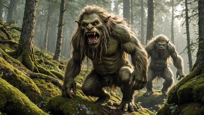 norsk folklore, troll, huldra, mytiske skapninger, norsk kultur, folkehistorier