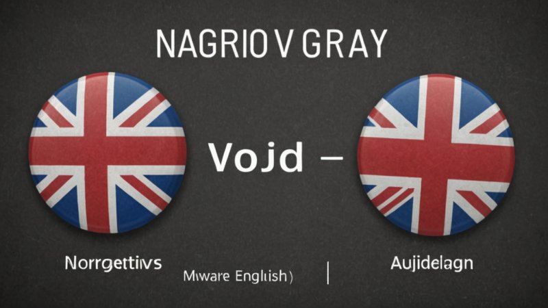 adjektiv, norsk språk, engelsk språk, grammatikk sammenligning, språklæring