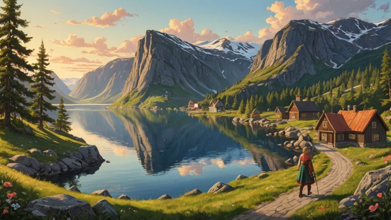 norske ord, tradisjonelle fortellinger, folkeeventyr, språkutvikling, folklore