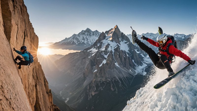 risikosport, nybegynneraktiviteter, risiko vs belønning, personlig utvikling, hobbyutforskning