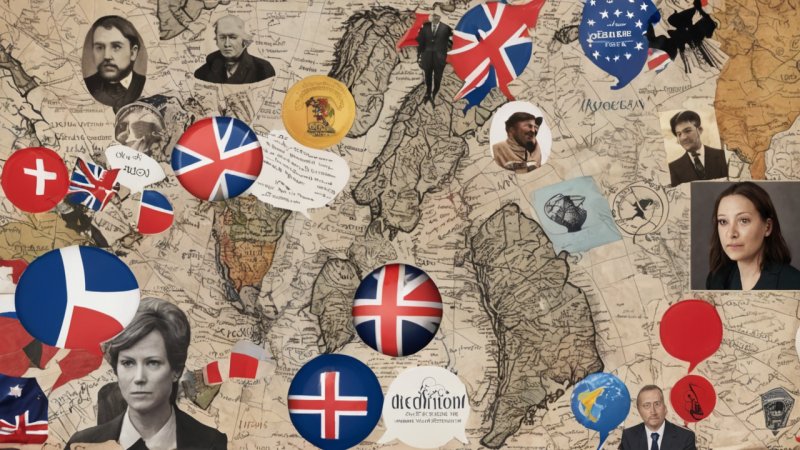 norsk språk, migrasjon, lånord, dialekter, grammatiske endringer, kulturutveksling