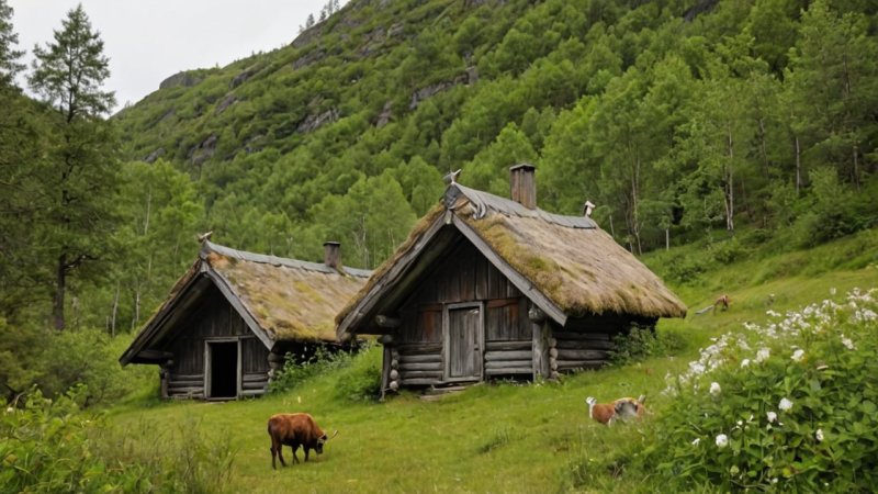 norsk folketro, kjente sagn, kulturarv, Huldra, Fossegrimen, Rødhette