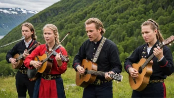 norsk musikk, språklige endringer, dialekter, engelsk innflytelse, digitalisering