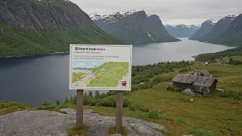 Et fredelig norsk landskap med en hint om Stenvaags beliggenhet