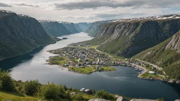 Et malerisk landskap i Norge.