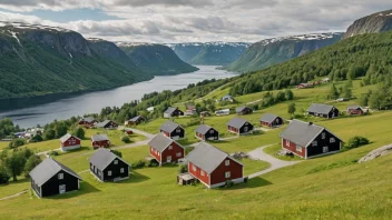 Et malerisk landskap av Tårstads i Norge.